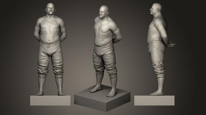 Statues of famous people (STKC_0059) 3D model for CNC machine